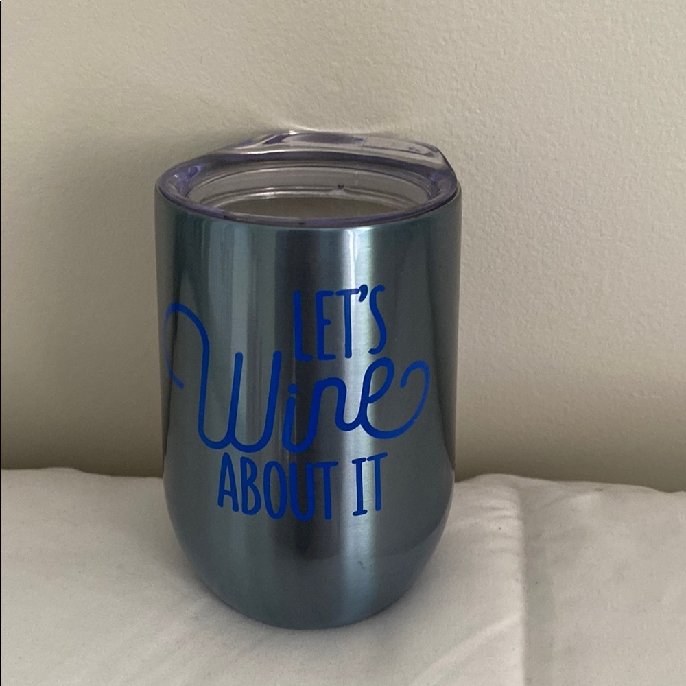 Blue Insulated Wine Tumbler